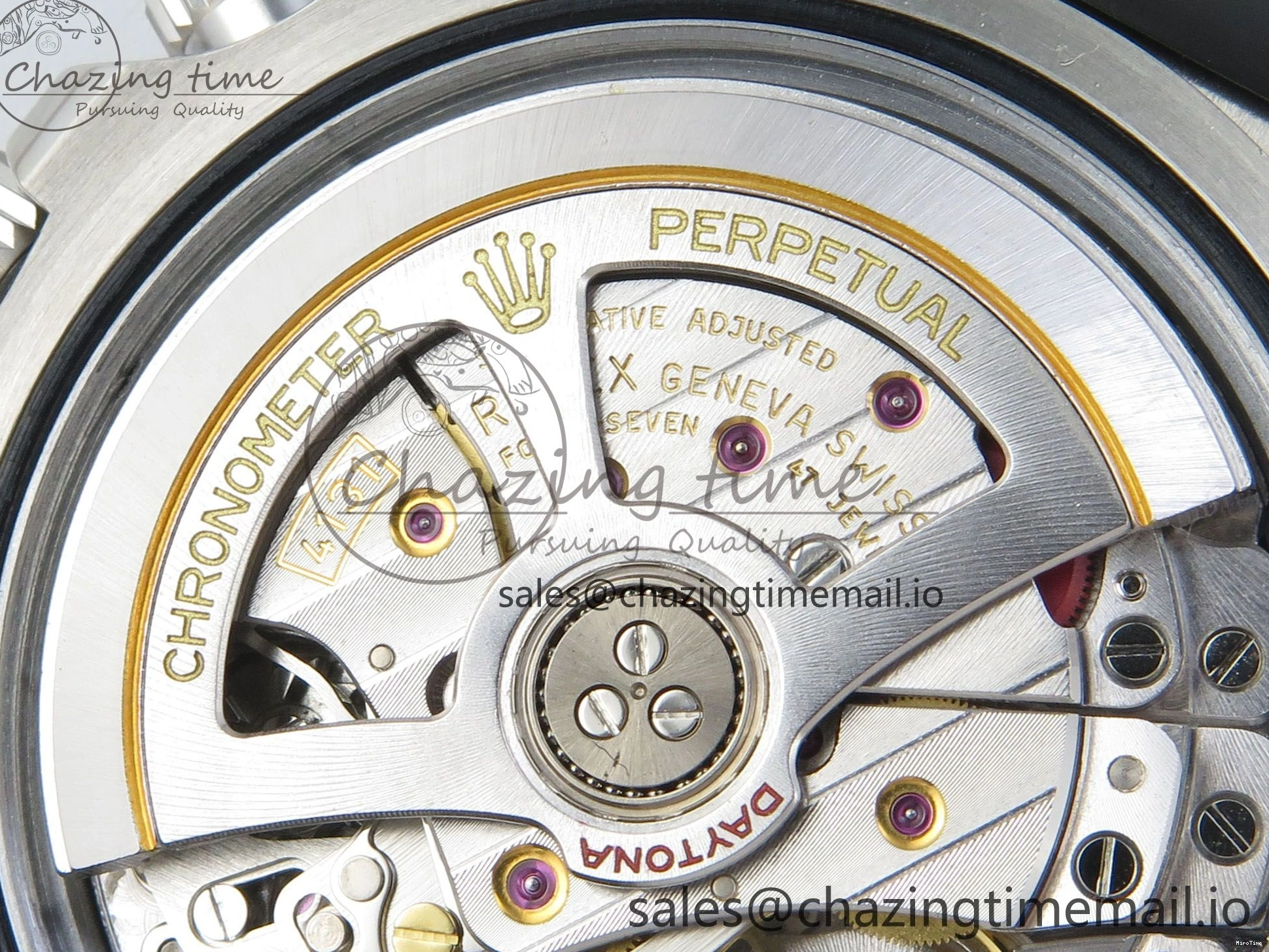 MiroTime 0122 Daytona 126519 VSF 1:1 Best Edition Black Silver Lume Dial on Oysterflex Strap VS4131 V2 (Weighted) DailyWear 324